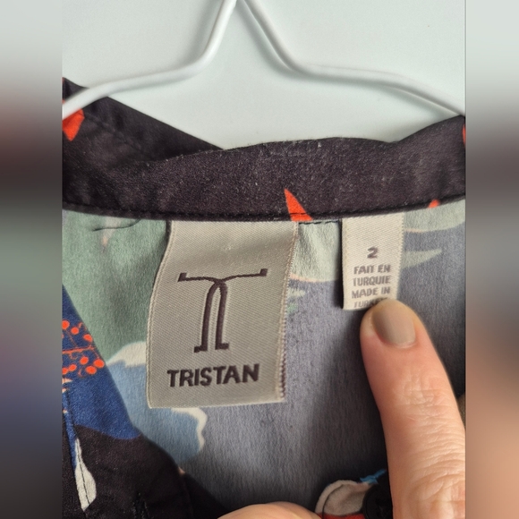 Tristan Black Floral Bird Midi Dress - Picture 9 of 10